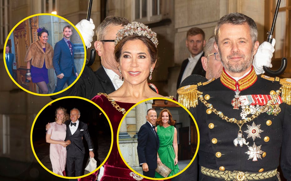 Dronning Mary og kong Frederik har mange rige venner.