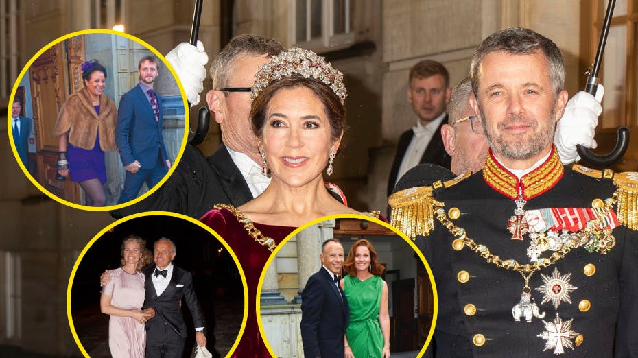 Dronning Mary og kong Frederik har mange rige venner.