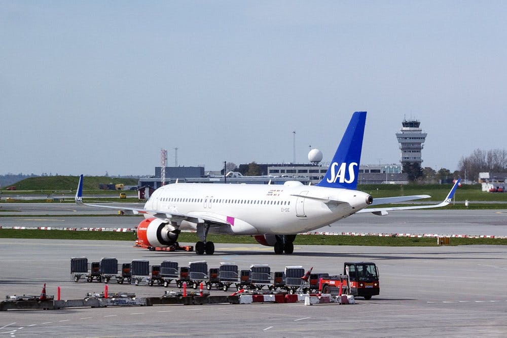 SAS-fly i CPH lufthavn. (Arkivfoto).