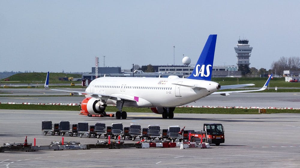 SAS-fly i CPH lufthavn. (Arkivfoto).