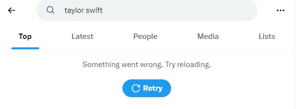 Forsøger man at søge på Taylor Swift på X, så får man ikke mange resultater.