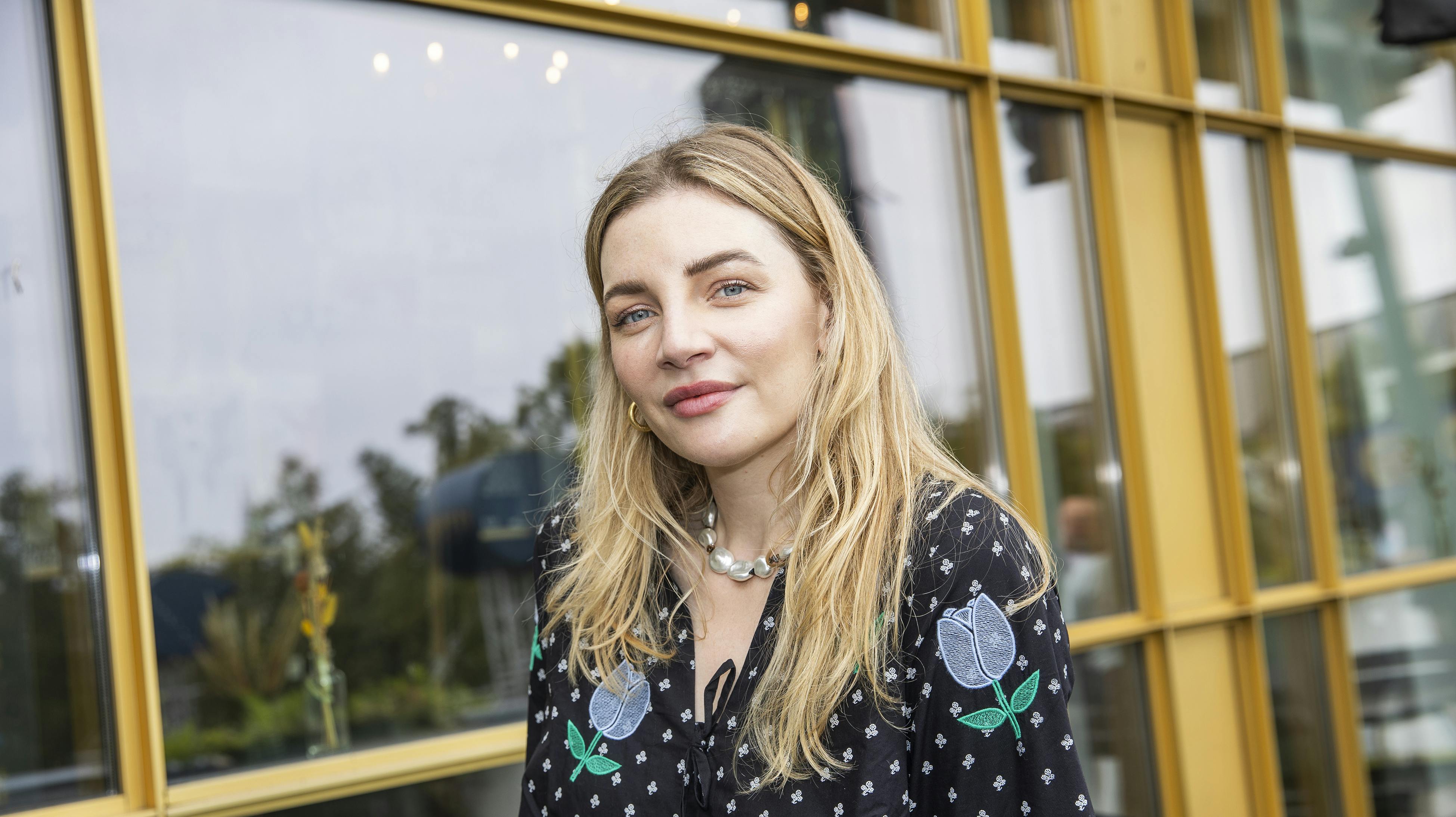 Molly Egelind, 36, måtte søndag en tur på skadestuen.