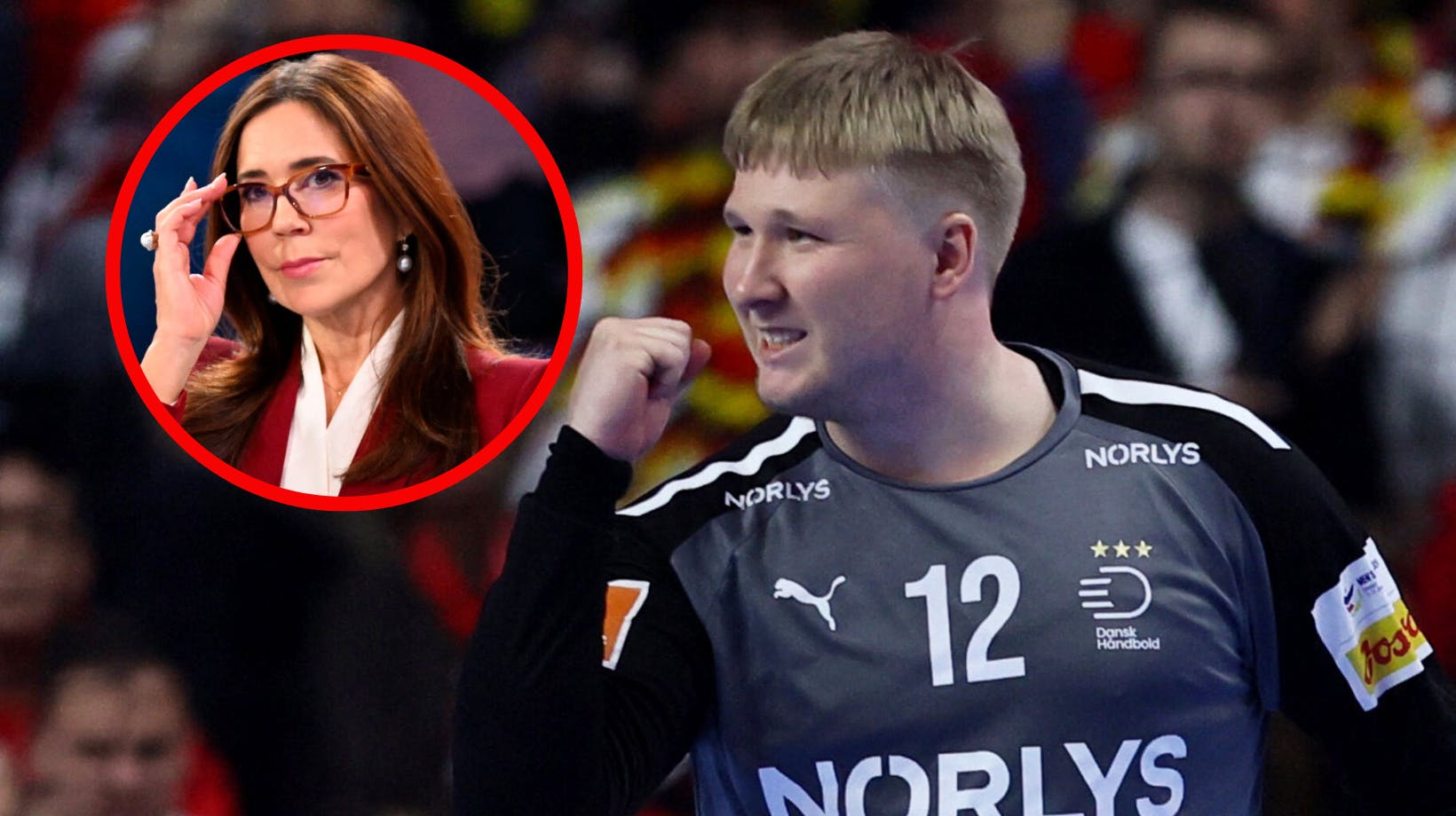 Emil Nielsen missede helt, at det var dronning Mary, der gav sølvmedalje om halsen. 