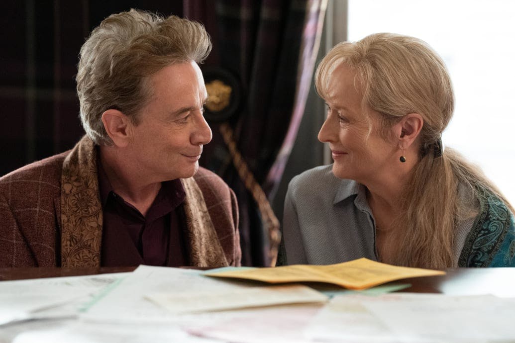 Det er kun på skærmen, at der er romantiske gnister mellem Martin Short og Meryl Streep.