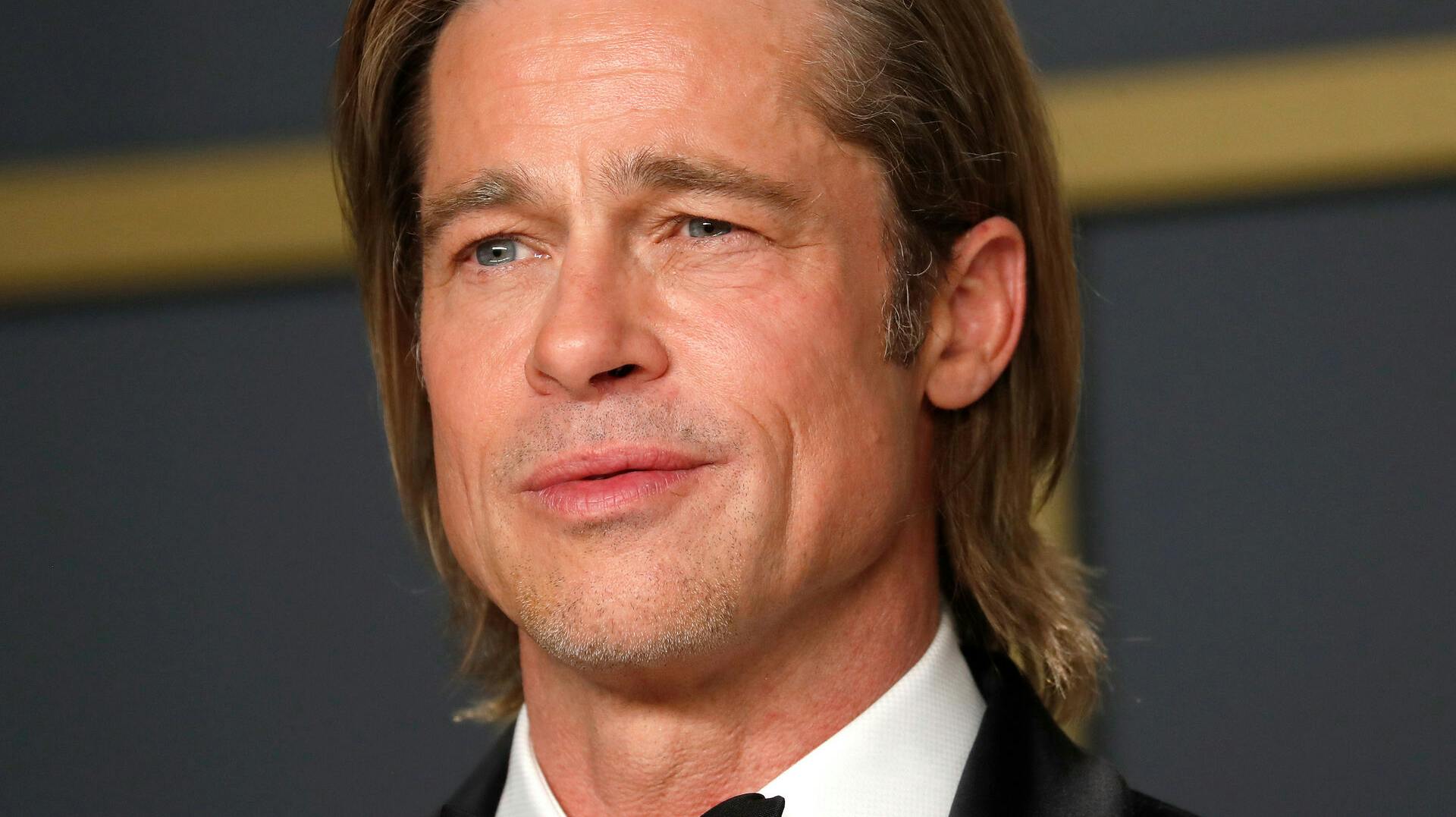 Best Supporting Actor Brad Pitt poses with his Oscar in the photo room during the 92nd Academy Awards in Hollywood, Los Angeles, California, U.S., February 9, 2020. REUTERS/Lucas Jackson