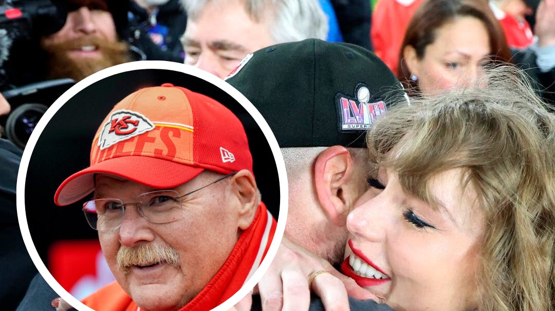 Andy Reid er glad for, at Kelce har fundet melodien med Swift. 
