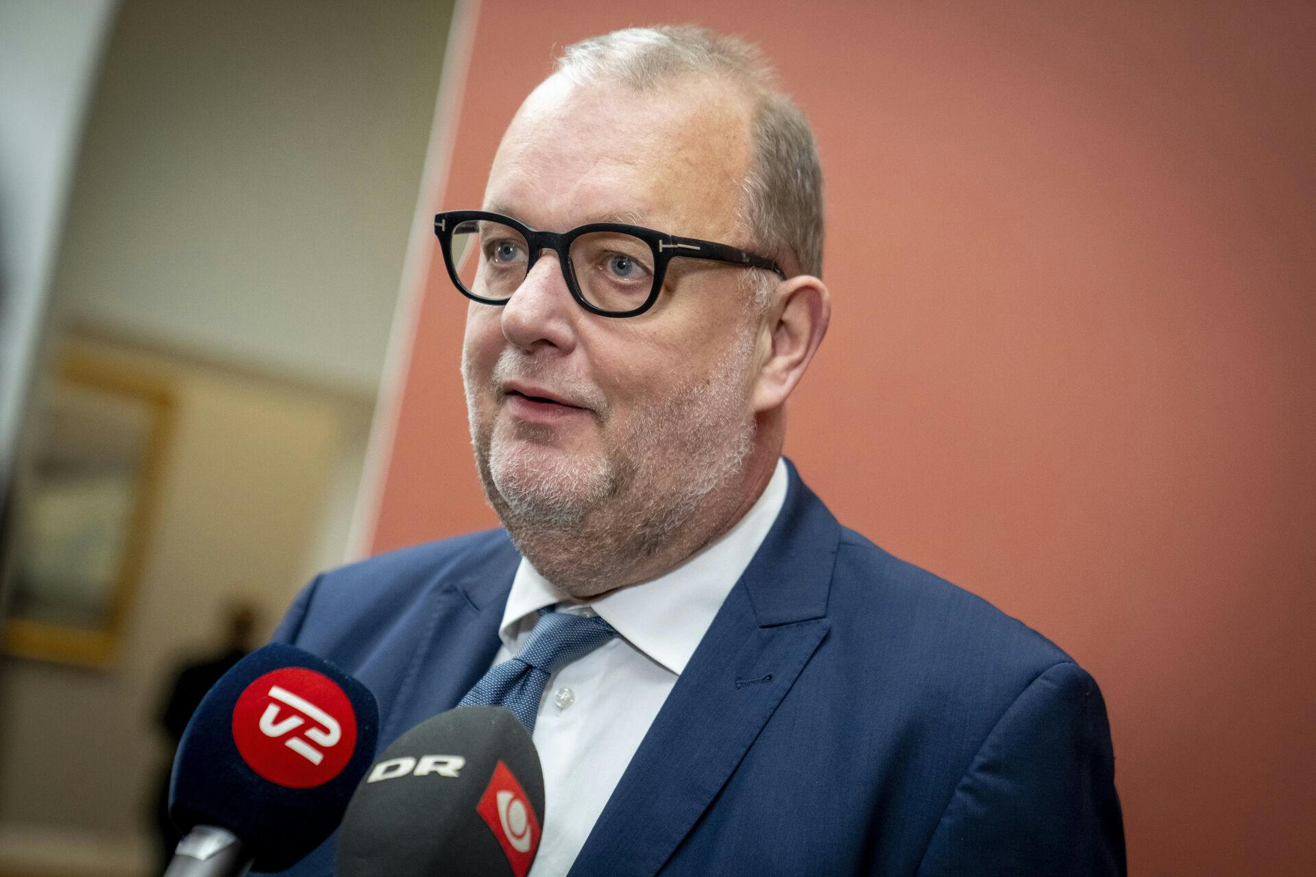 Lars Christian Lilleholt (V) i forbindelse med at Venstre holder gruppemøde på Christiansborg, onsdag den 25. oktober 2023. Mandag forlod formand Jakob Ellemann-Jensen dansk politik.