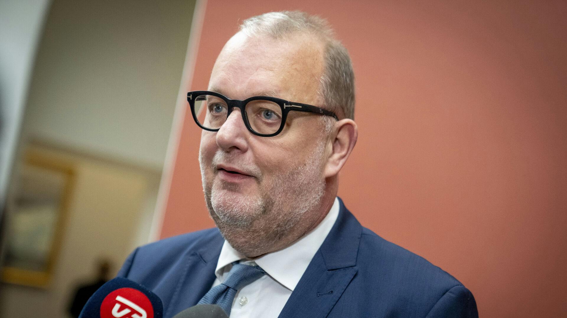 Lars Christian Lilleholt (V) i forbindelse med at Venstre holder gruppemøde på Christiansborg, onsdag den 25. oktober 2023. Mandag forlod formand Jakob Ellemann-Jensen dansk politik.