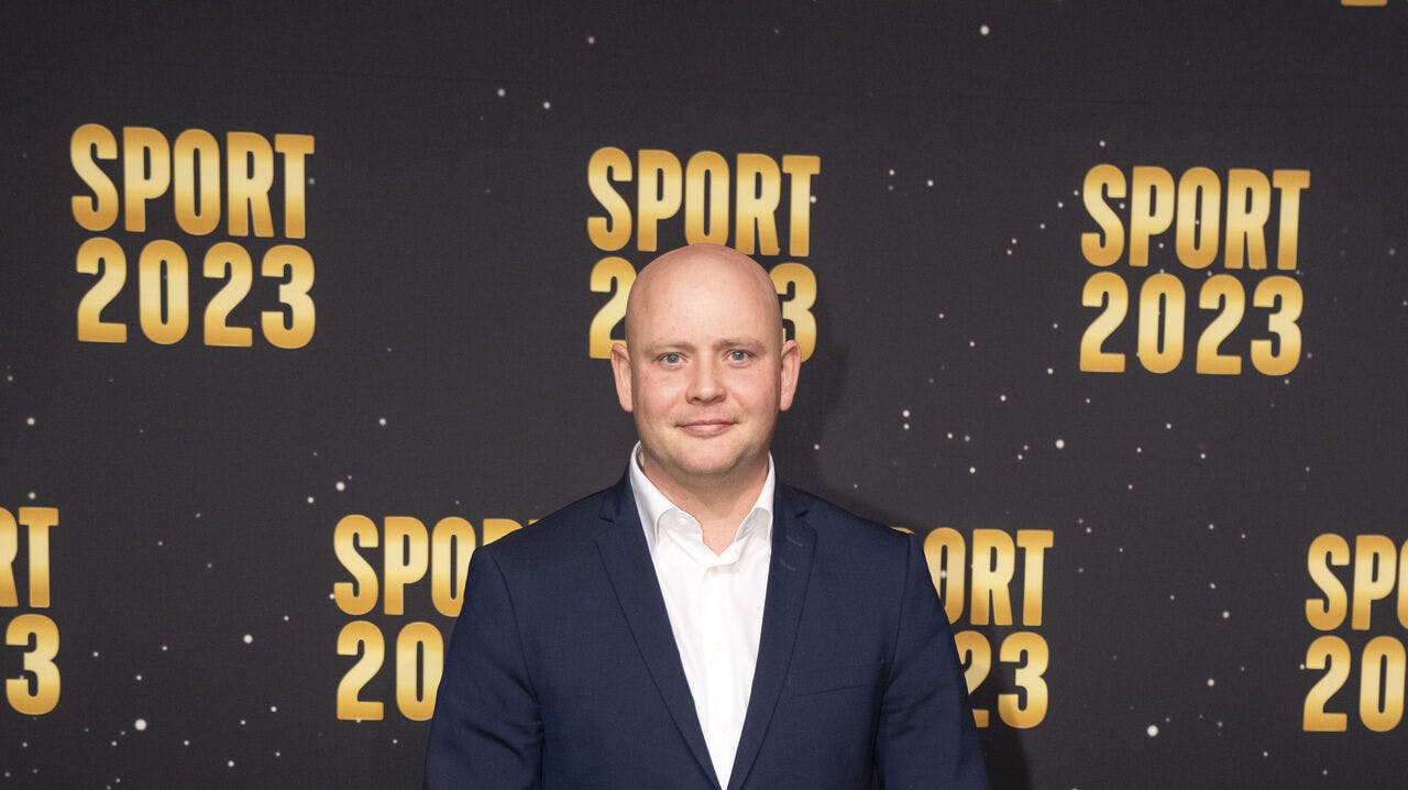Kulturminister Jakob Engel-Schmidt på en røde løber - Sportens stjerner blive fejret og frivillige blive hyldet ved tv-showet Sport 2023 i Herning lørdag den 6. januar 2024.. (Foto: Bo Amstrup/Ritzau Scanpix)