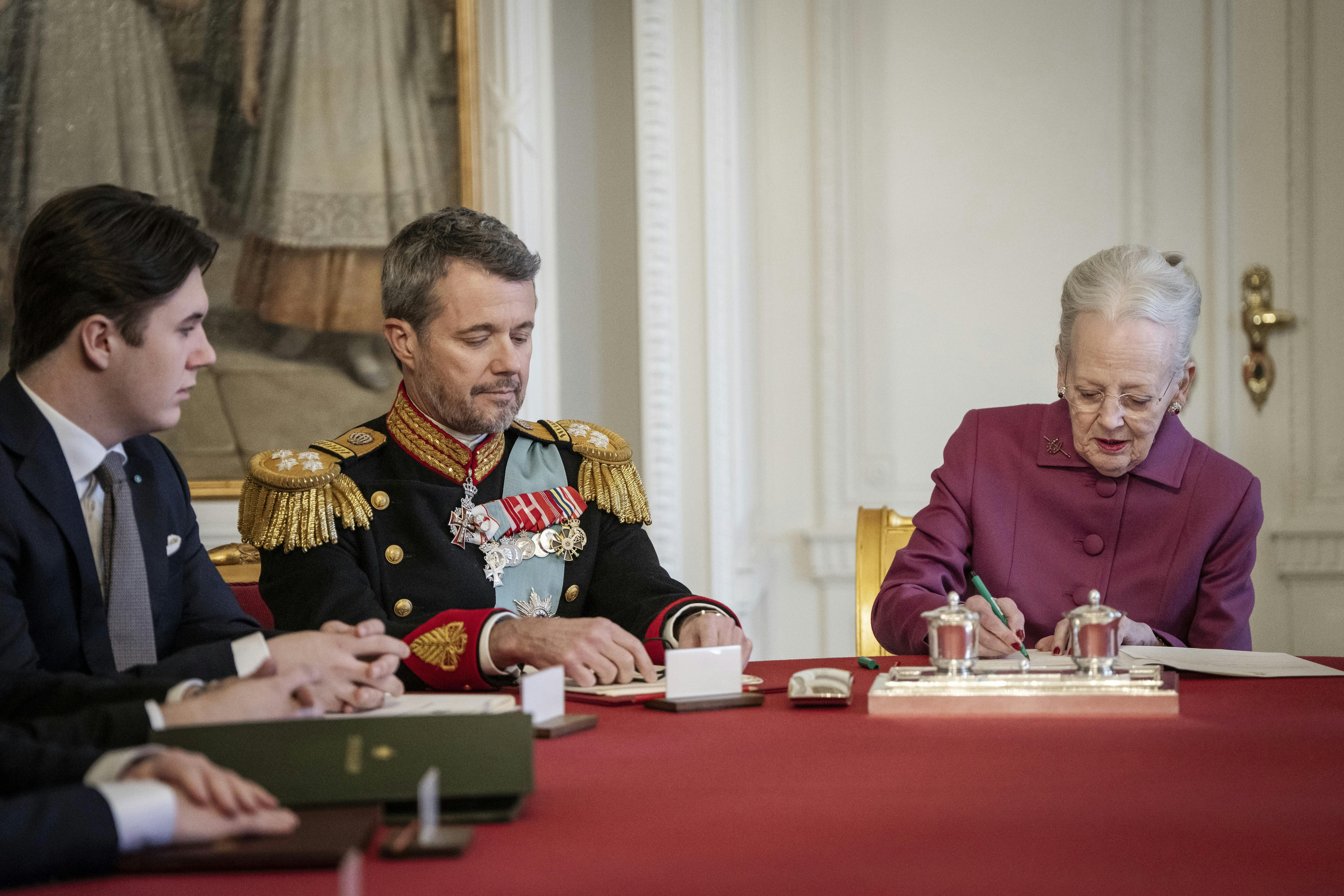 Dronning Margrethe underskrev 14. januar en abdikationserklæring.