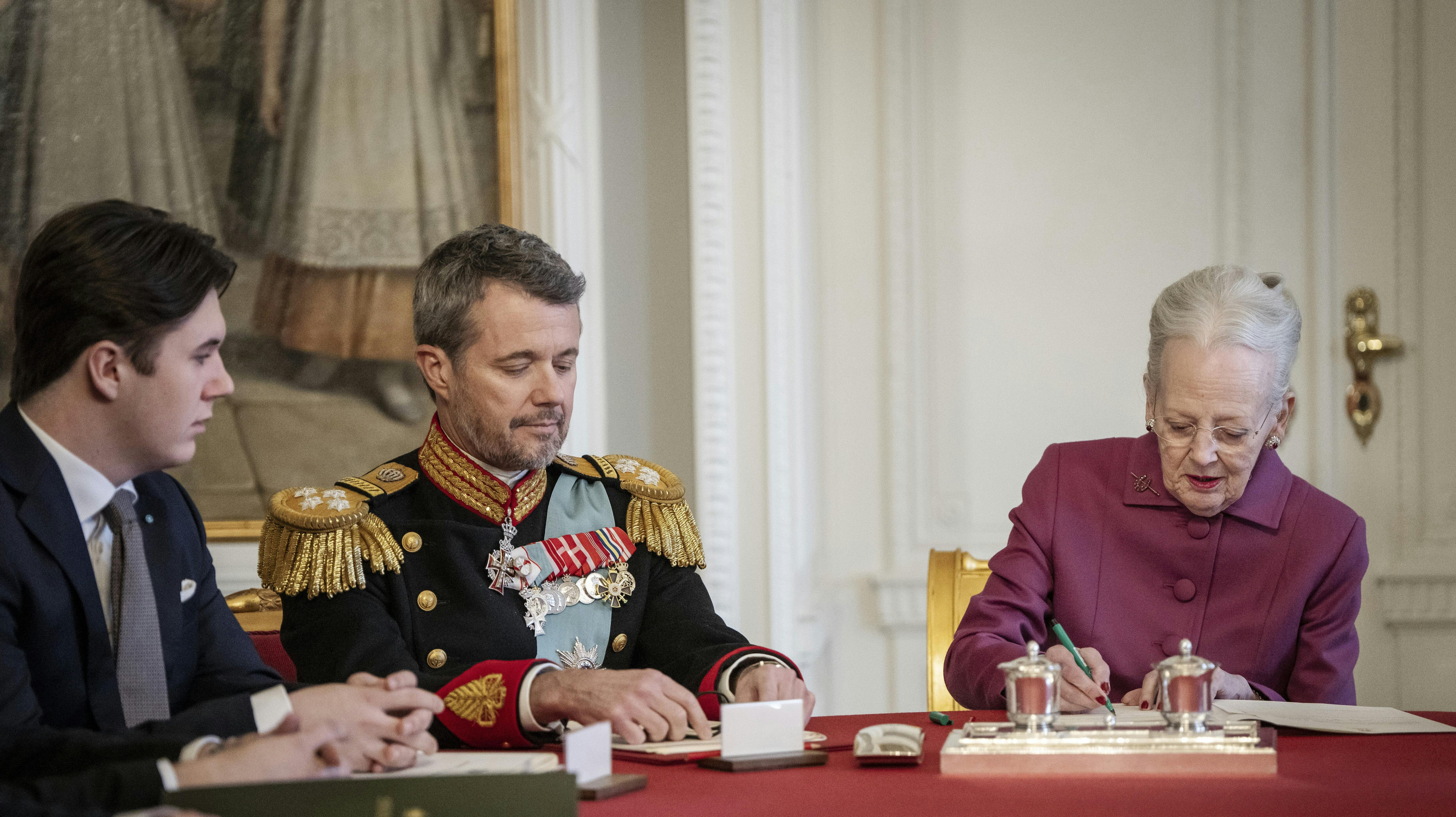 Dronning Margrethe underskrev 14. januar en abdikationserklæring.