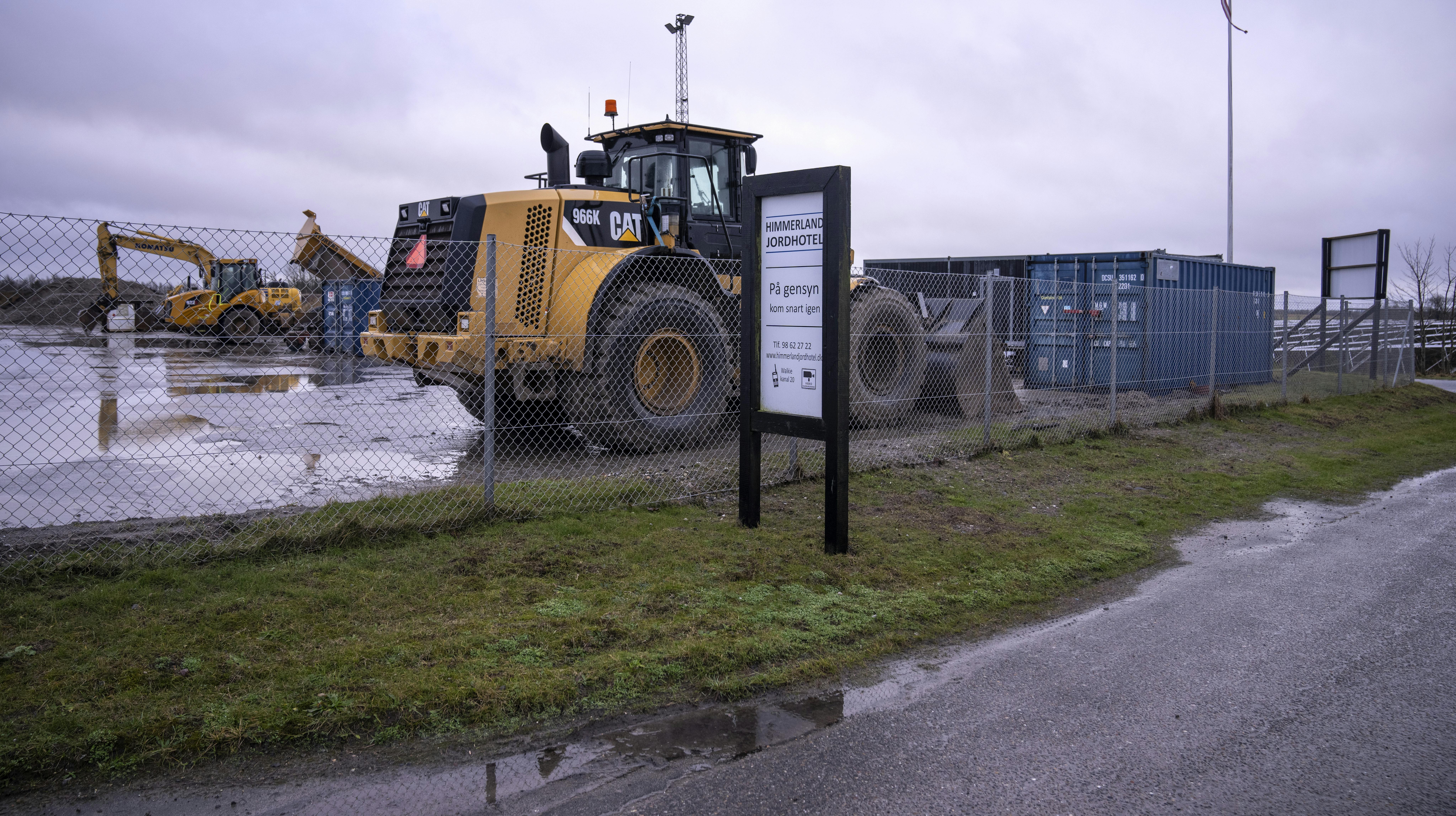 Himmerland jordhotel i Aalestrup fotograferet fredag den 26. januar 2024. Himmerland jordhotel har modtaget forurenet jord fra Nordic Waste og det har gjort borgerne i Aalestrup bekymrede.. (Foto: Bo Amstrup/Ritzau Scanpix)