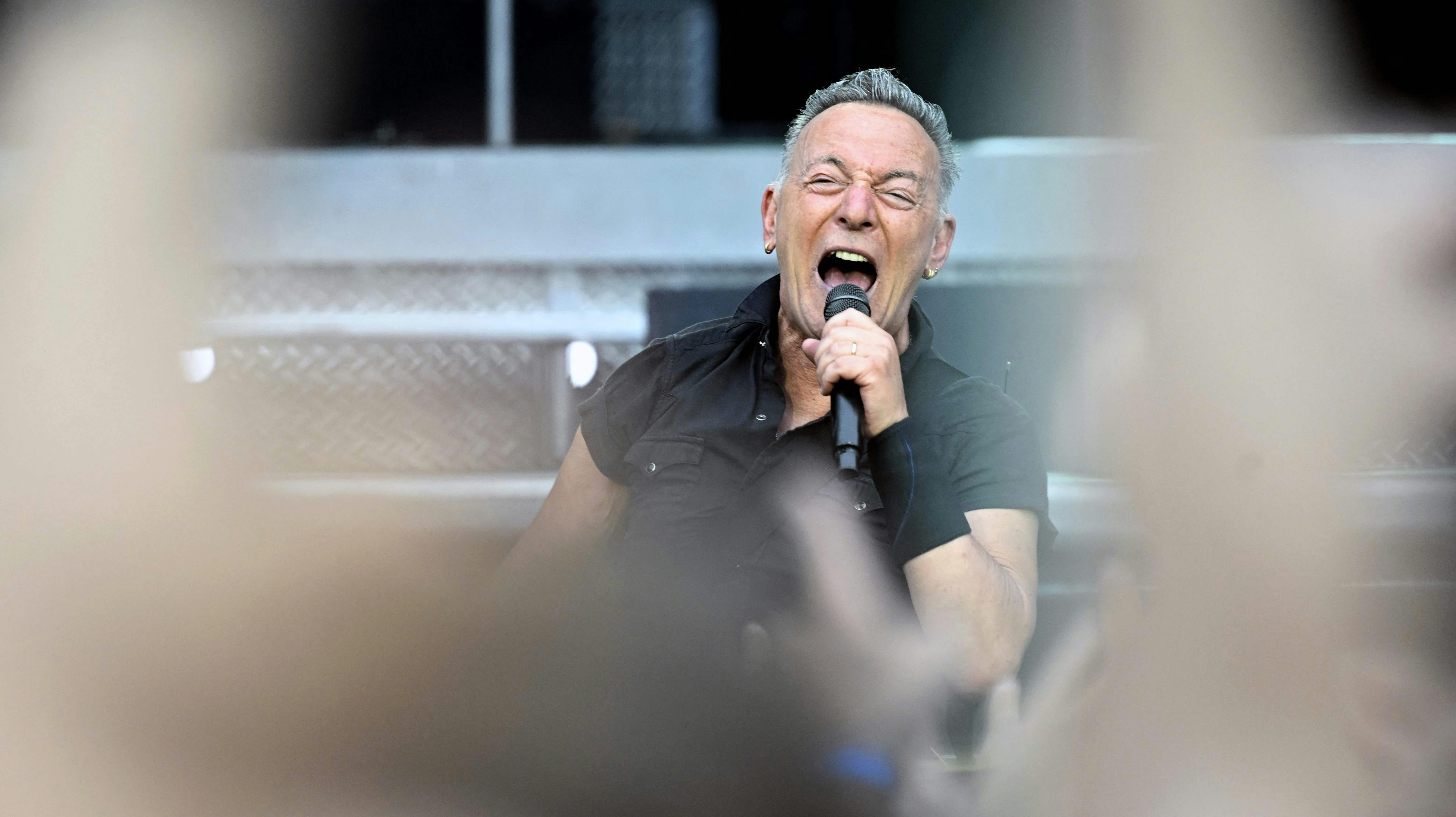 (FILES) US singer Bruce Springsteen performs on stage