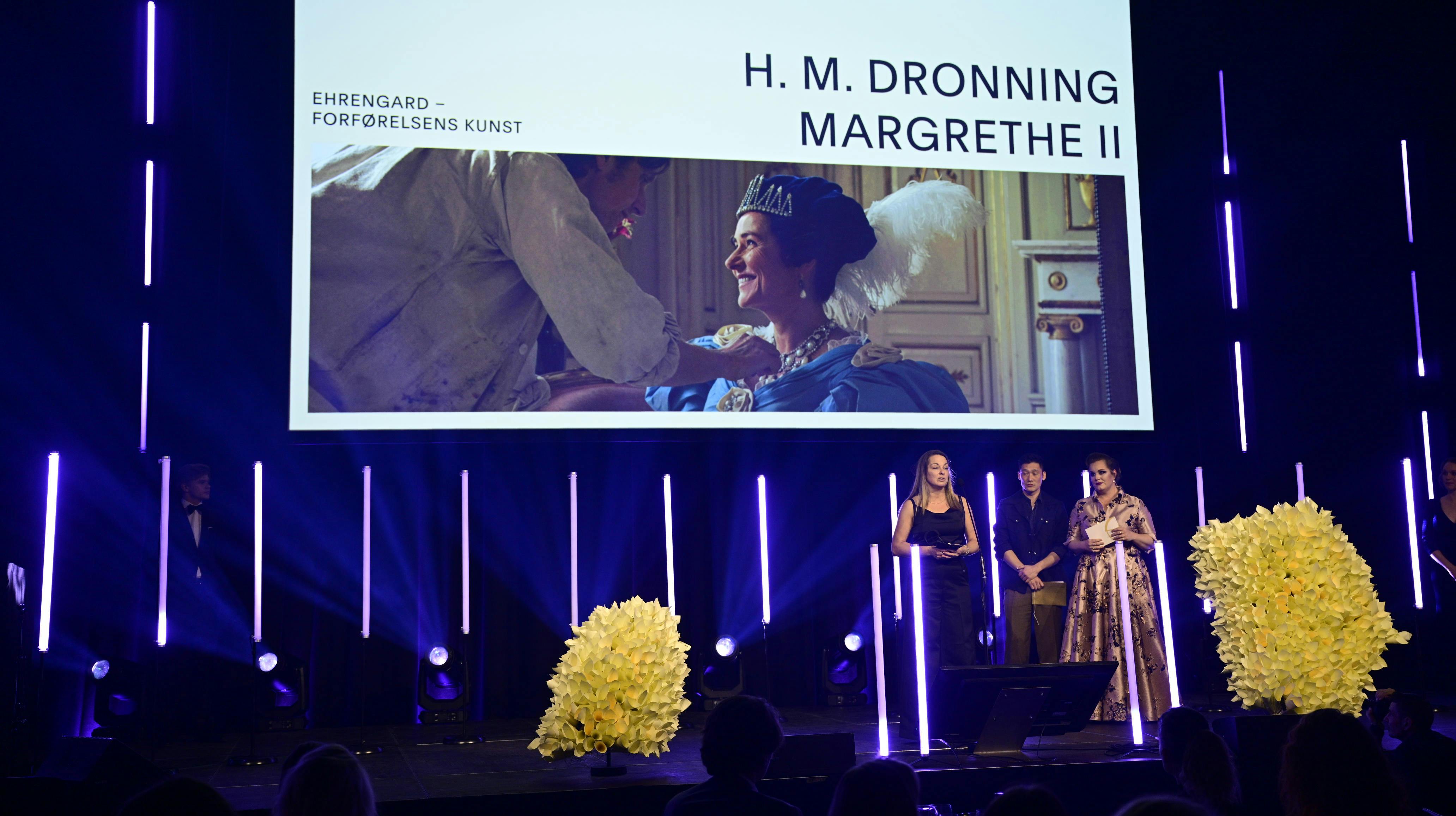 Det blev ingen ringere end dronning Margrethe, der vandt for bedste kostumedesign.