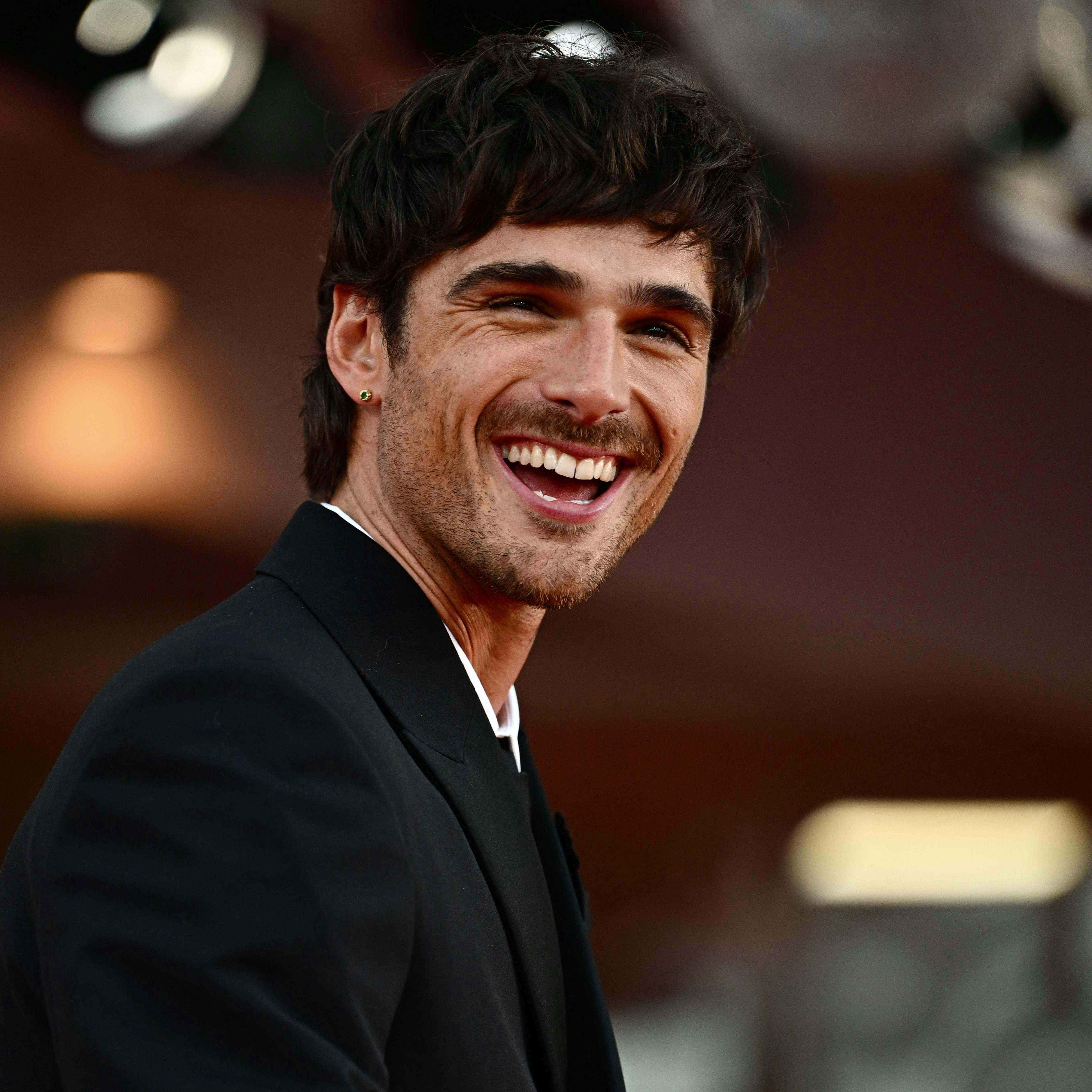 Australian actor Jacob Elordi poses during the red carpet of the movie "Priscilla" presented in competition at the 80th Venice Film Festival on September 4, 2023 at Venice Lido. (Photo by GABRIEL BOUYS / AFP)