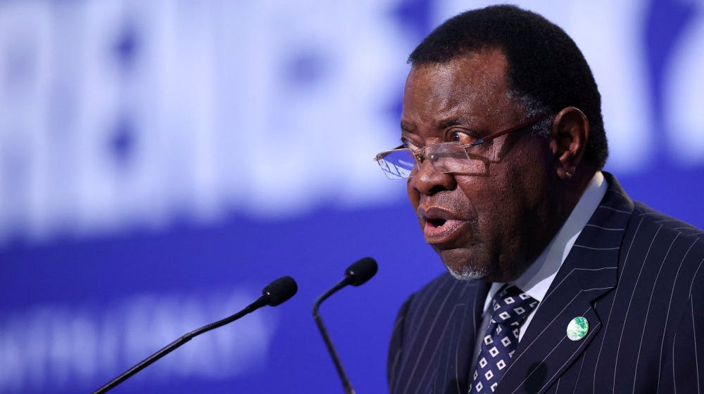 Hage Gottfried Geingob har været Namibias præsident siden 2015. (Arkivfoto). 