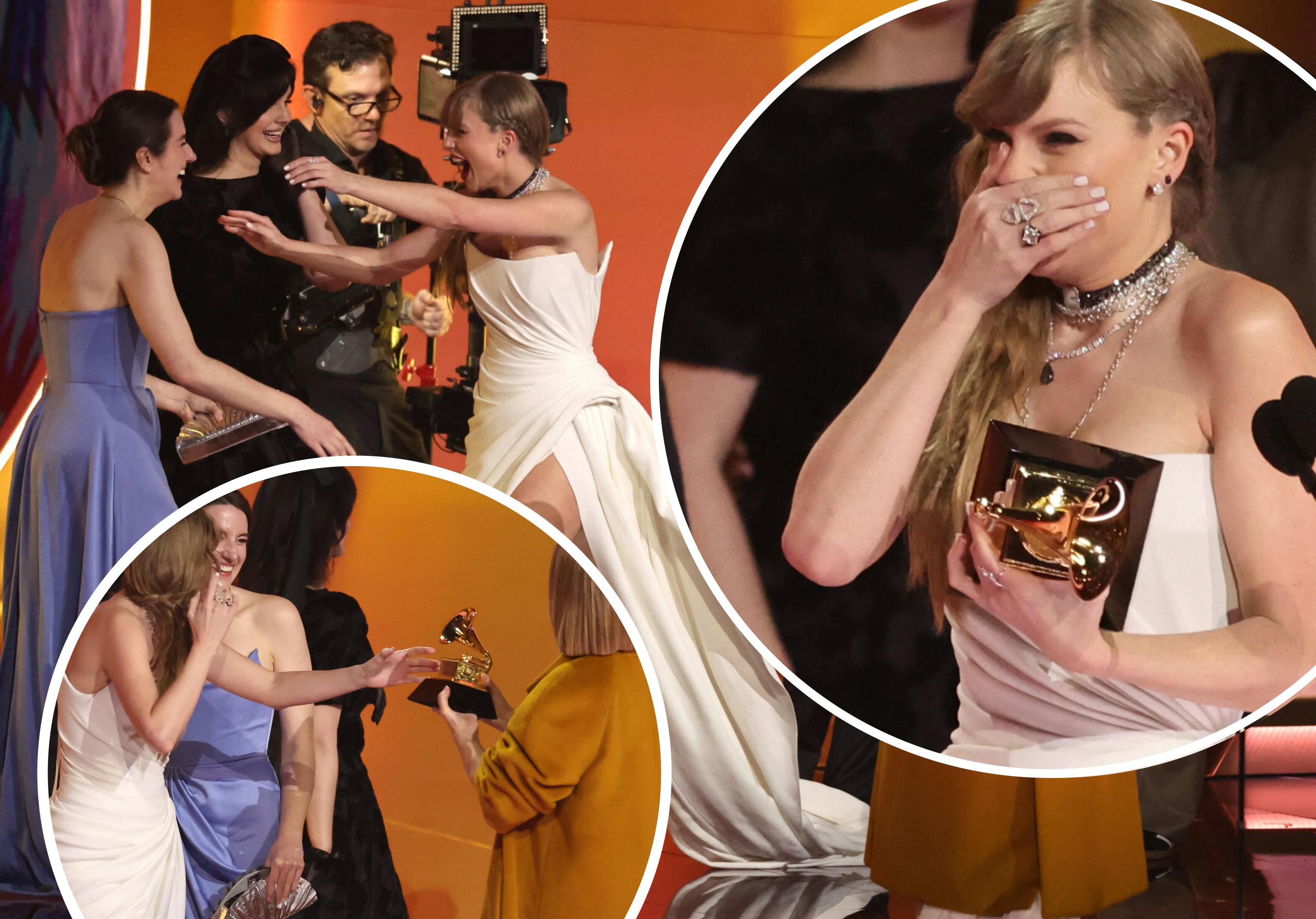 Taylor Swift blev vinder af Grammy-uddelingens helt store priser. Men fik hun sagt ordentligt tak?