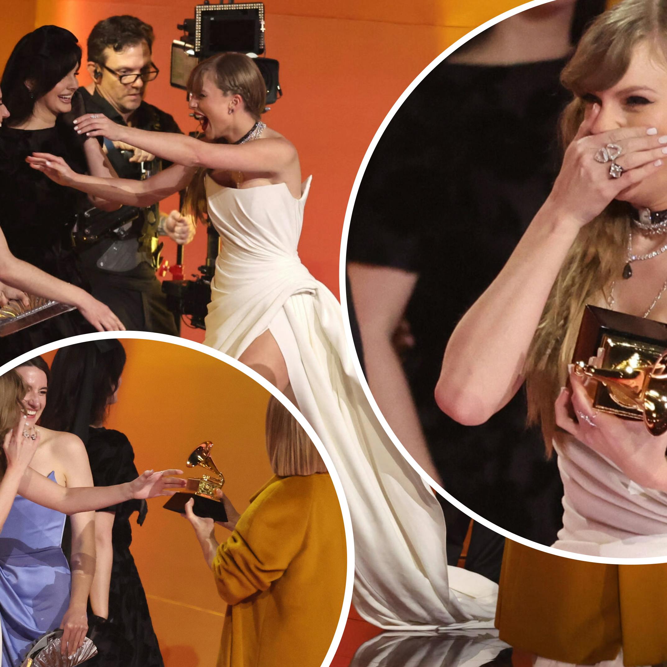 Taylor Swift blev vinder af Grammy-uddelingens helt store priser. Men fik hun sagt ordentligt tak?