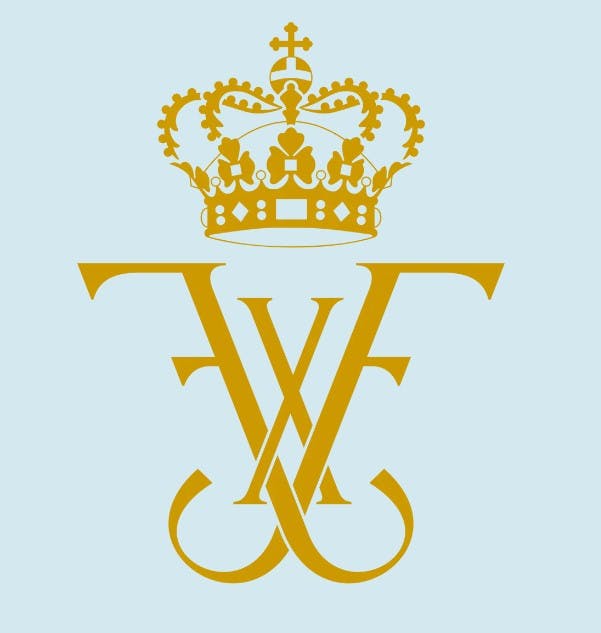 Bagsiden af de nye 1,- 2- og 5-kronemønter kommer meget vel til at have dette monogram på sig.