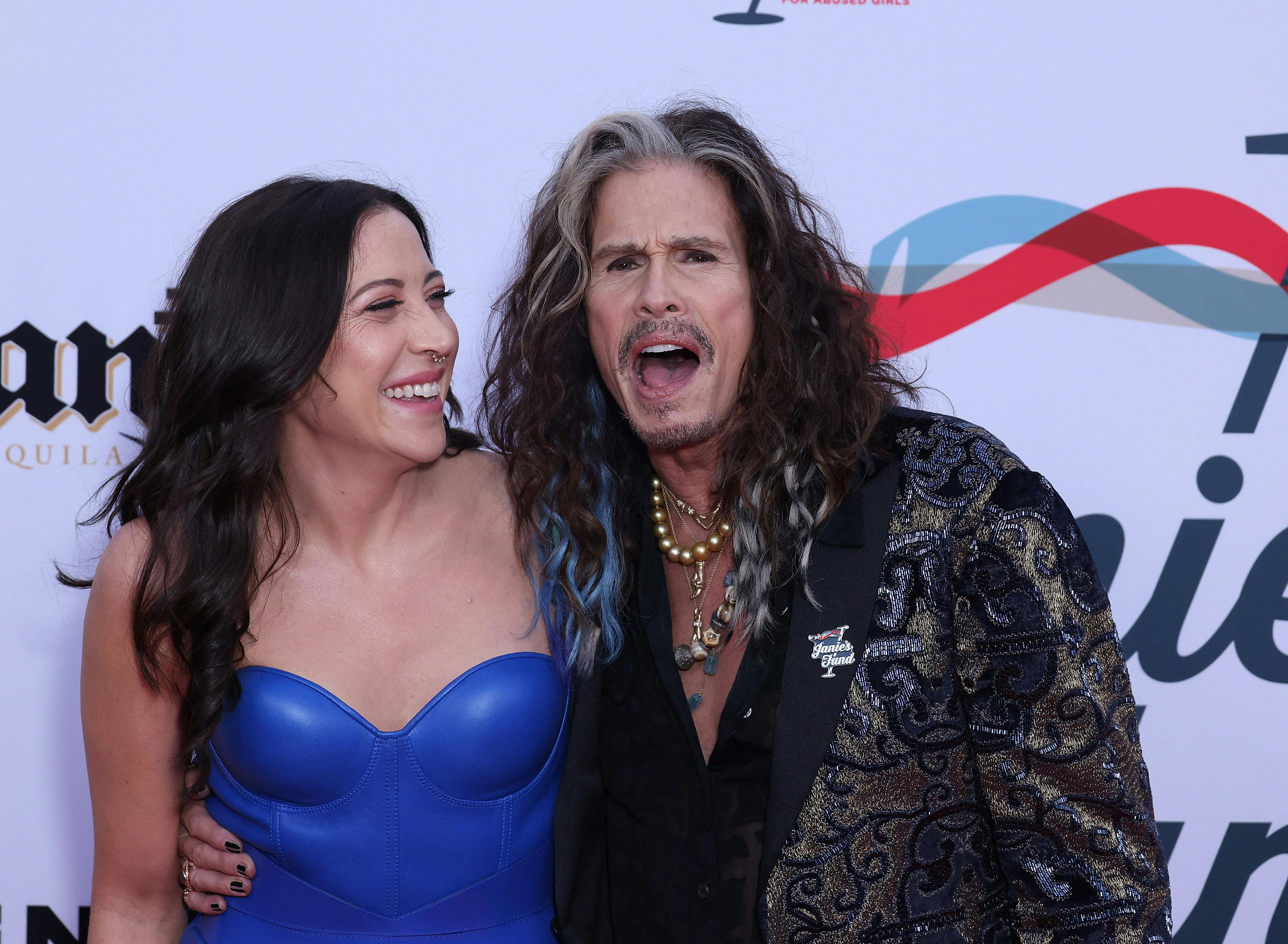Aimee Preston og Steven Tyler. 
