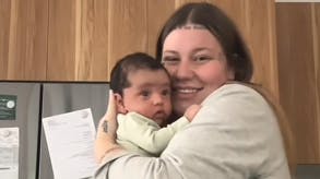 Sønnen Cash Harrison blev kun en måned gammel. 