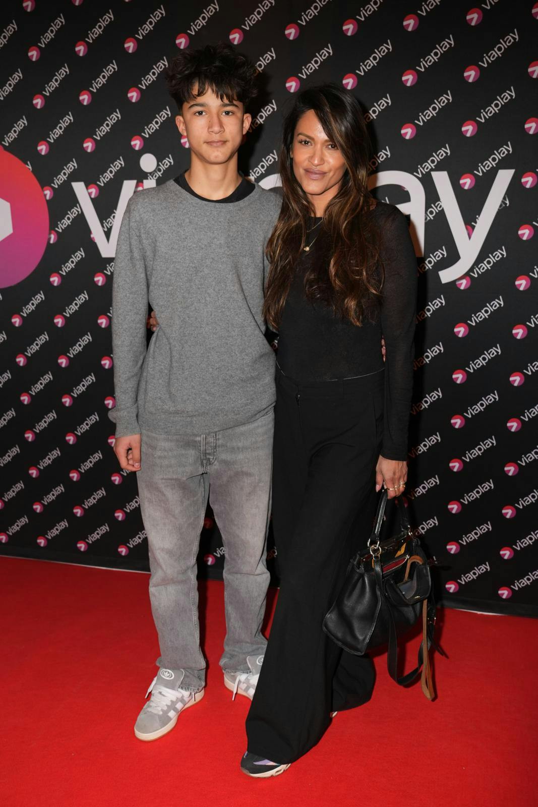 Saszeleline med sønnen Sean.