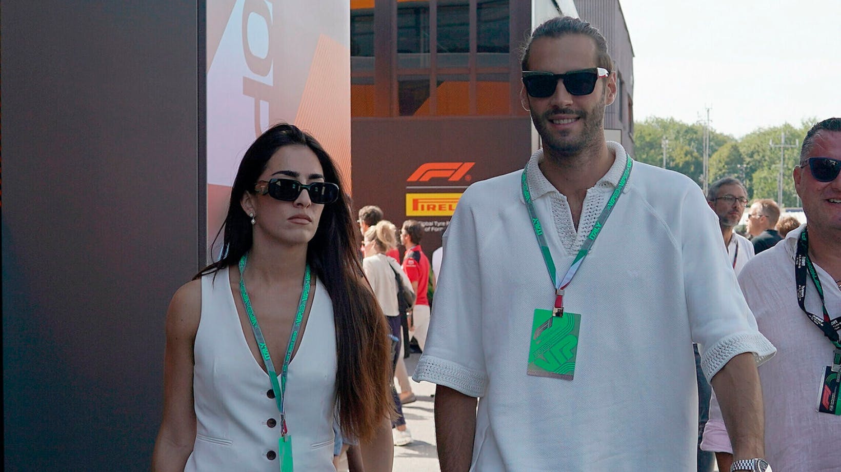 Gianmarco Tamberi (th.) står snorlige her et lille halvt år inden OL. 