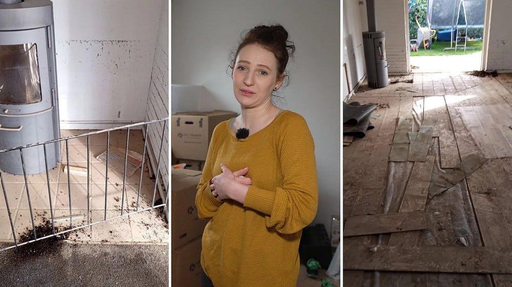 Familiens hus har nu været ramt af oversvømmelser to gange på fire måneder. 