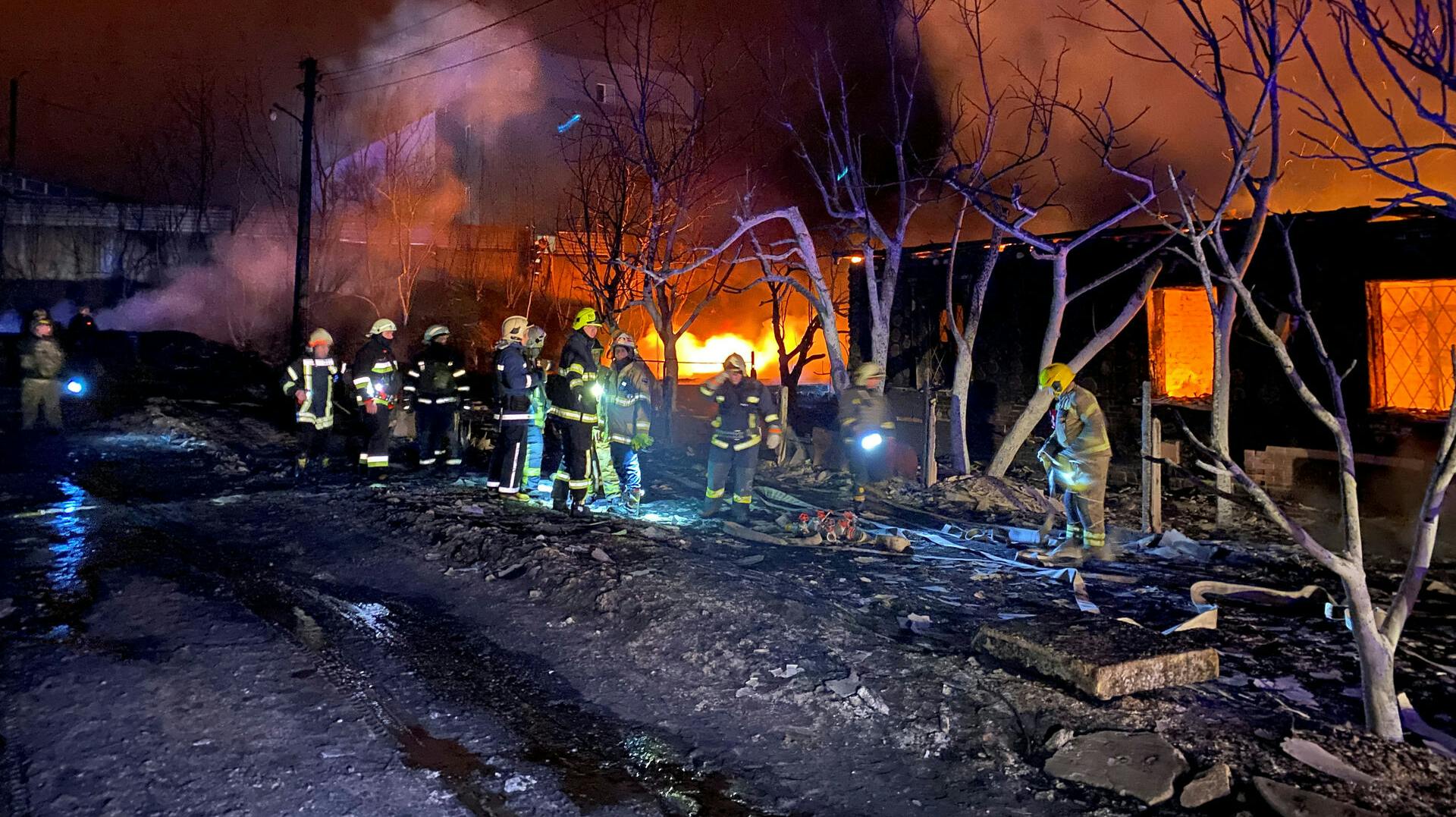 En drone har kostet livet for blandt andet en baby og to andre børn i den ukrainske by Kharkiv. 