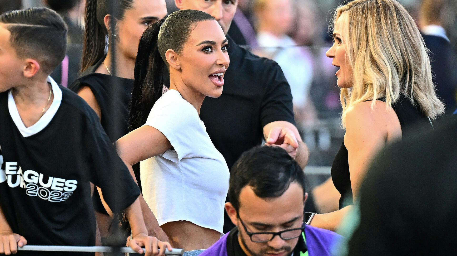 Kim Kardashian er også i Las Vegas for at feste igennem i anledning af Super Bowl Sunday.