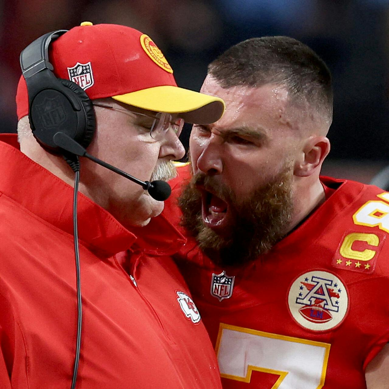 Travis Kelce var ikke glad for sin træners valg under nattens Super Bowl.