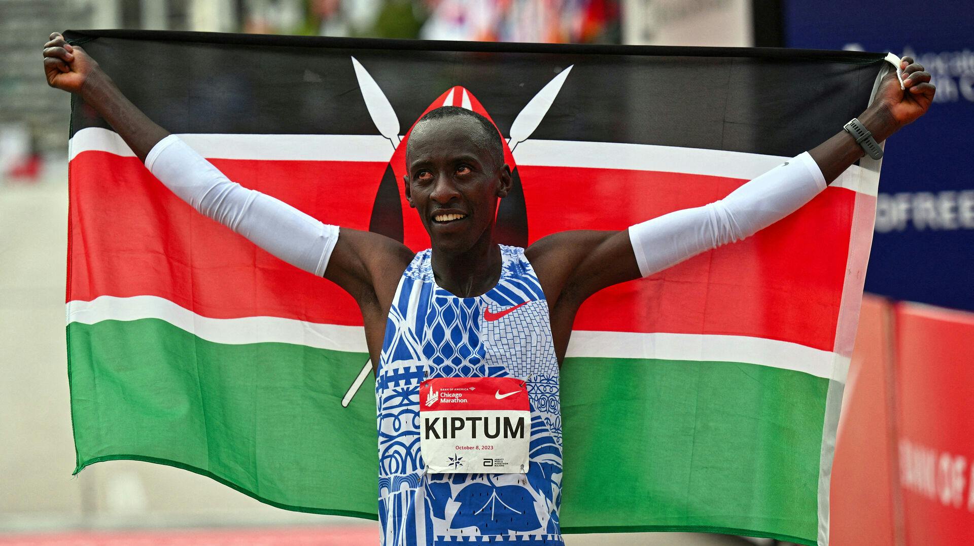 Kelvin Kiptum var favorit til sommerens olympiske lege i Paris. 