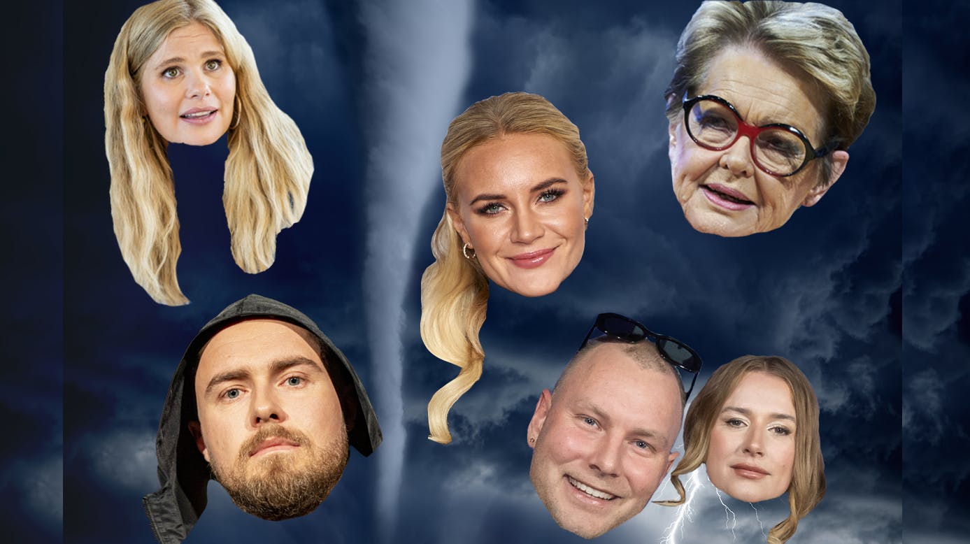 Det suser om ørerne på de danske kendisser fra tid til anden. Her er nogle af de kraftigste eksempler på medieblæsevejr 