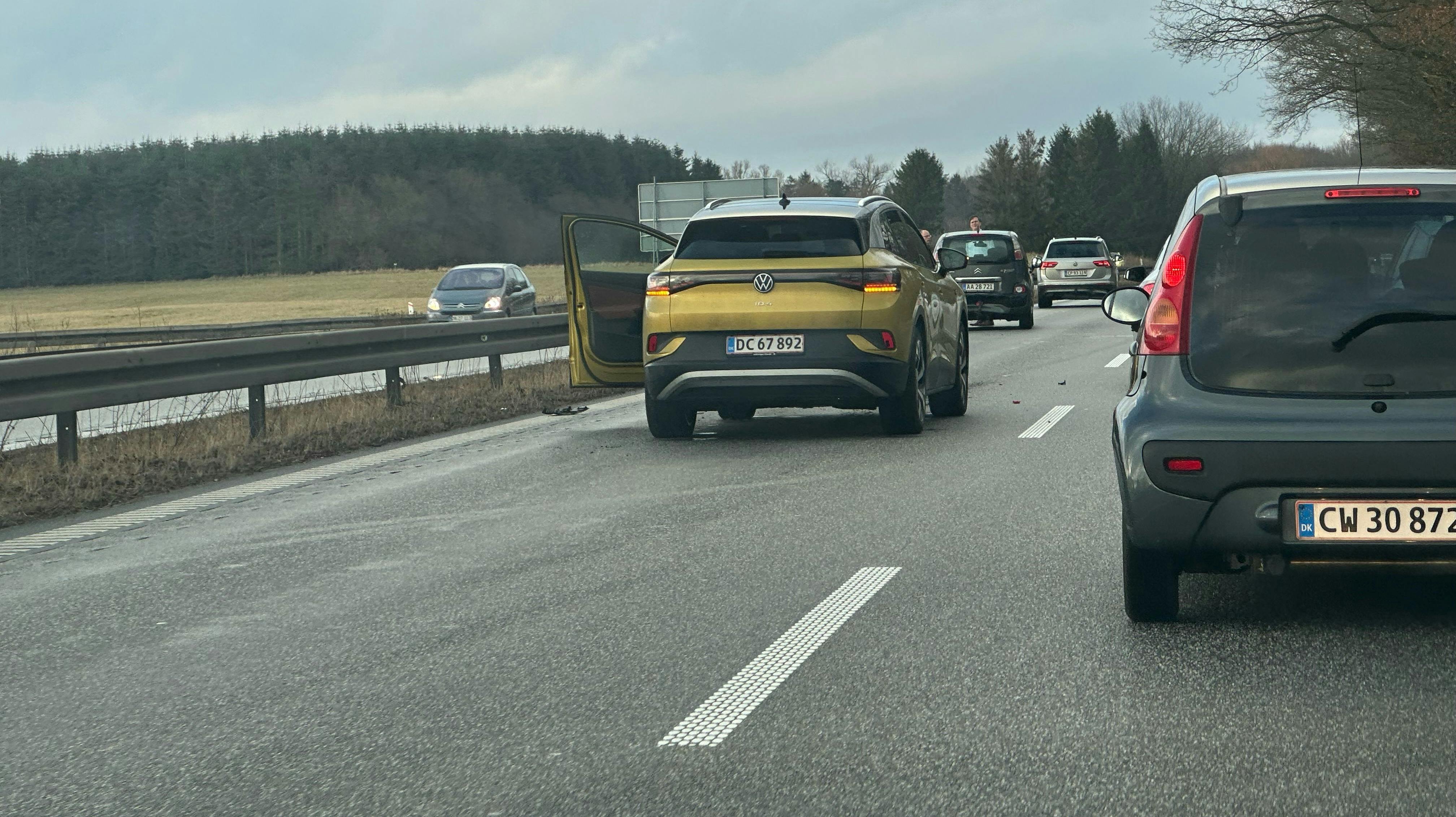 Der meldes om op til en times forlænget rejsetid på Helsingørmotorvejen. 