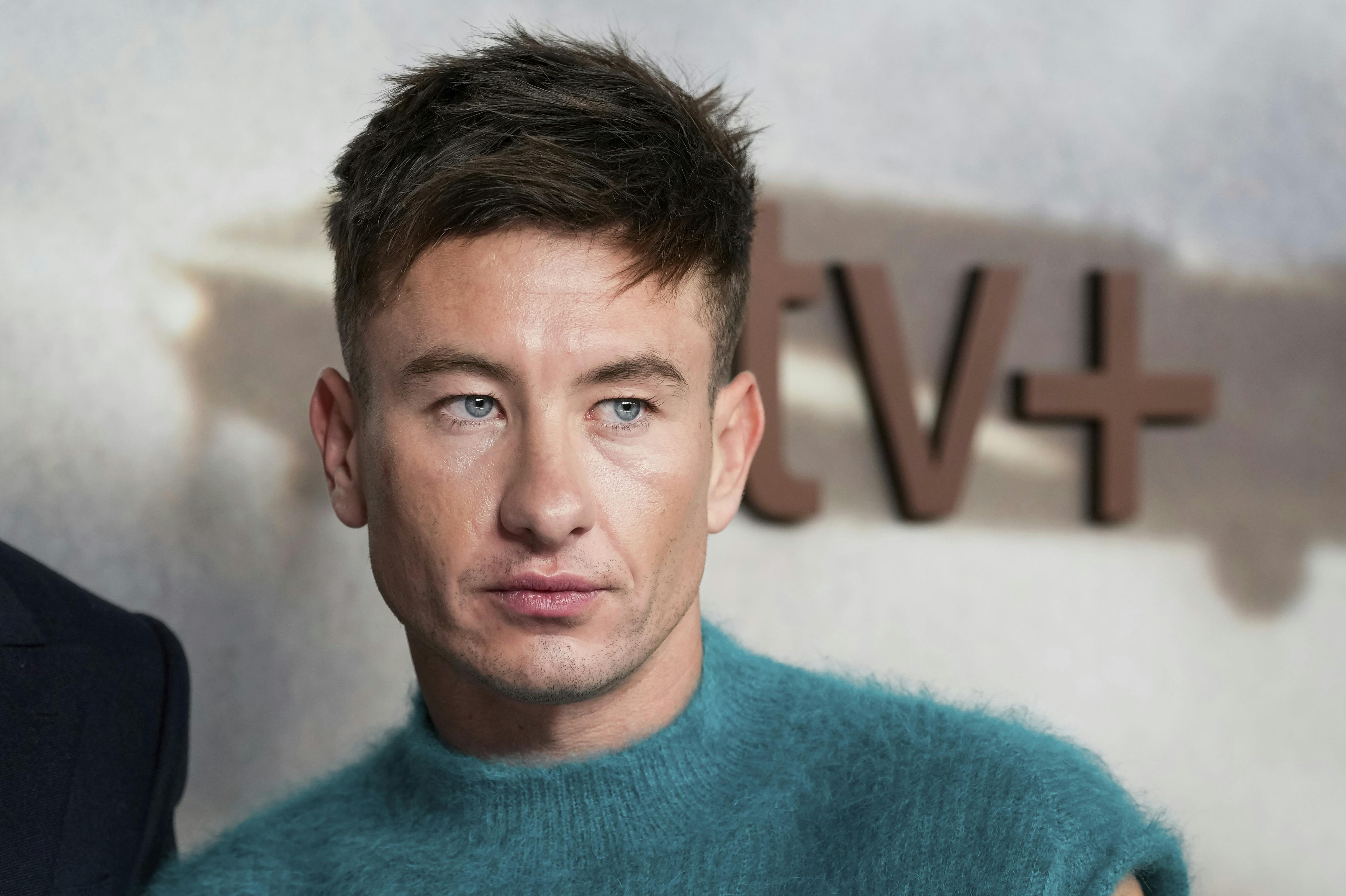 Barry Keoghan poses for photographers upon arrival at the UK premiere of the television series 'Masters of the Air' in London, Monday, Jan. 22, 2024. (Photo by Scott A Garfitt/Invision/AP)