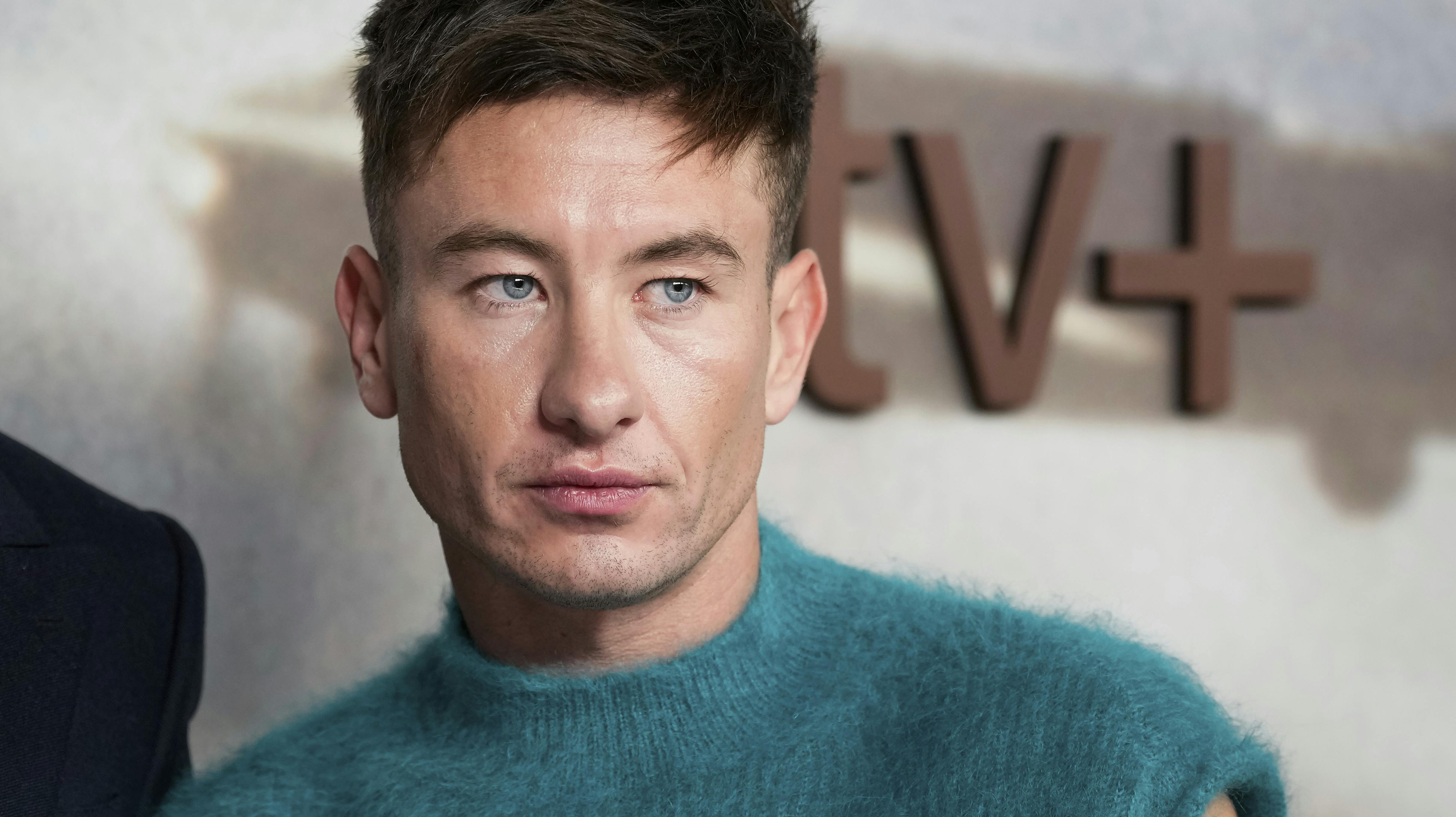 Barry Keoghan poses for photographers upon arrival at the UK premiere of the television series 'Masters of the Air' in London, Monday, Jan. 22, 2024. (Photo by Scott A Garfitt/Invision/AP)