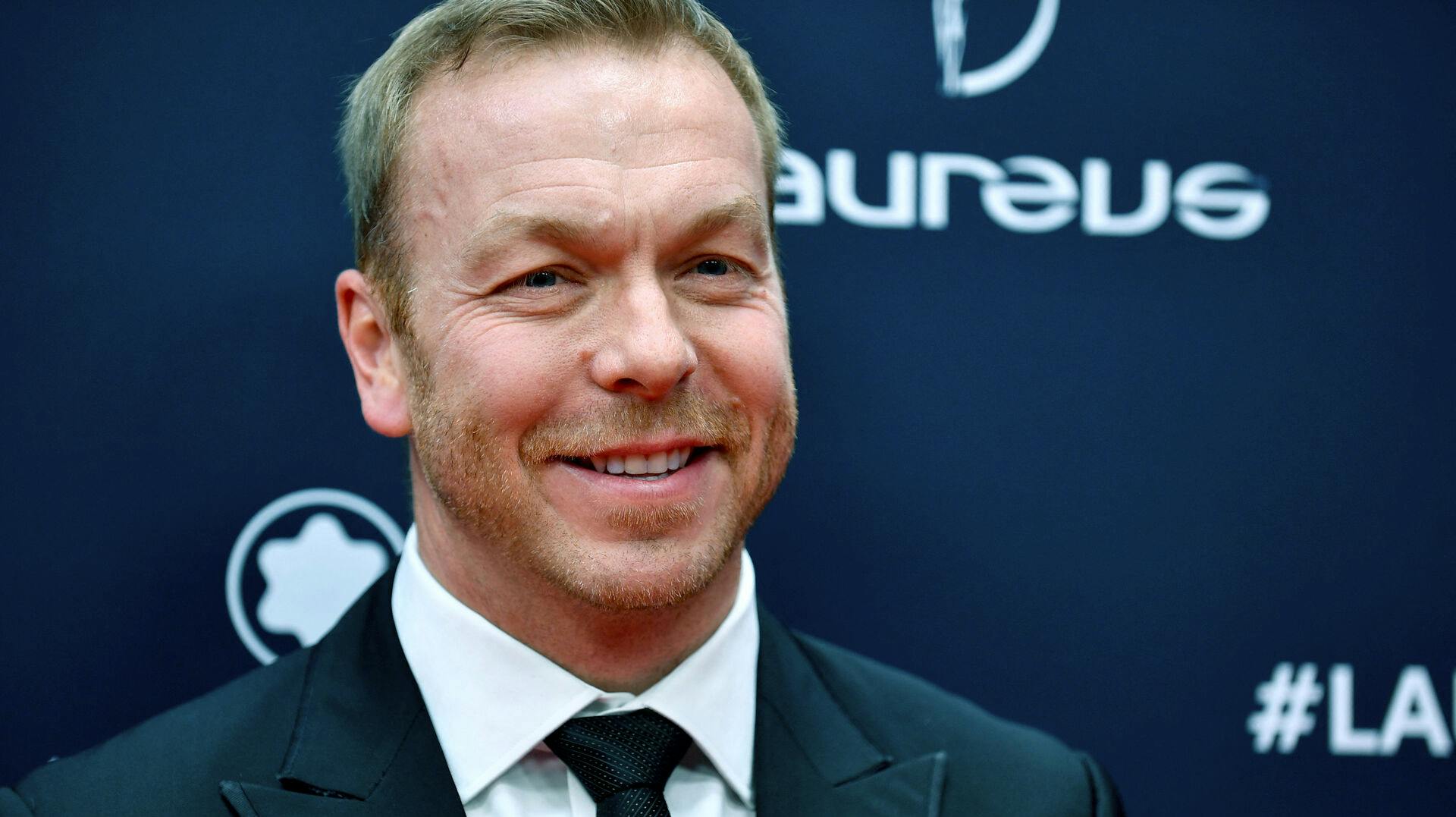 Former Scottish cyclist Chris Hoy poses on the red carpet prior to the 2023 Laureus World Sports Awards ceremony in Paris on May 8, 2023. JULIEN DE ROSA / AFP