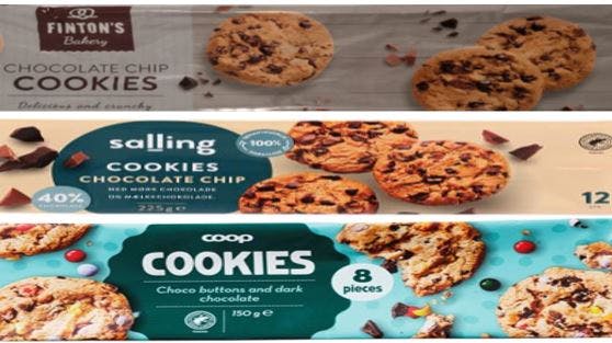 Det er blandt andet disse cookies, der nu tilbagekaldes. Det skyldes risiko for metalsplinter.