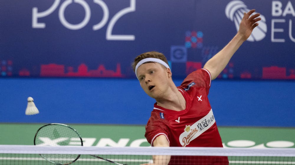 Anders Antonsen bragte med sin sejr nummer 15 af 15 mulige i 2024 Danmark på sejrskurs i finalen mod Frankrig. (Arkivfoto). 