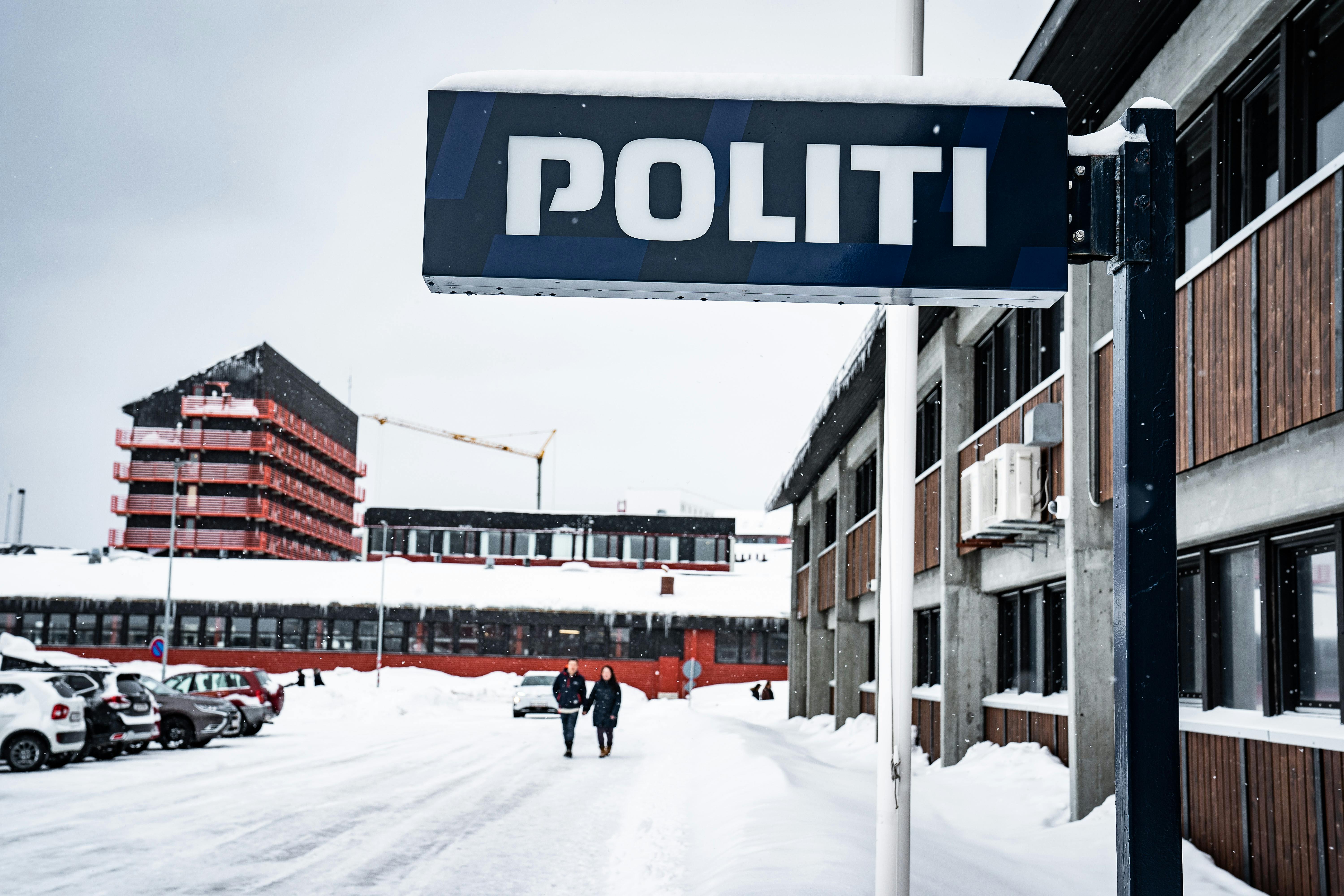 Politigården i Nuuk, onsdag den 31. marts 2021.. (Foto: Emil Helms/Ritzau Scanpix)