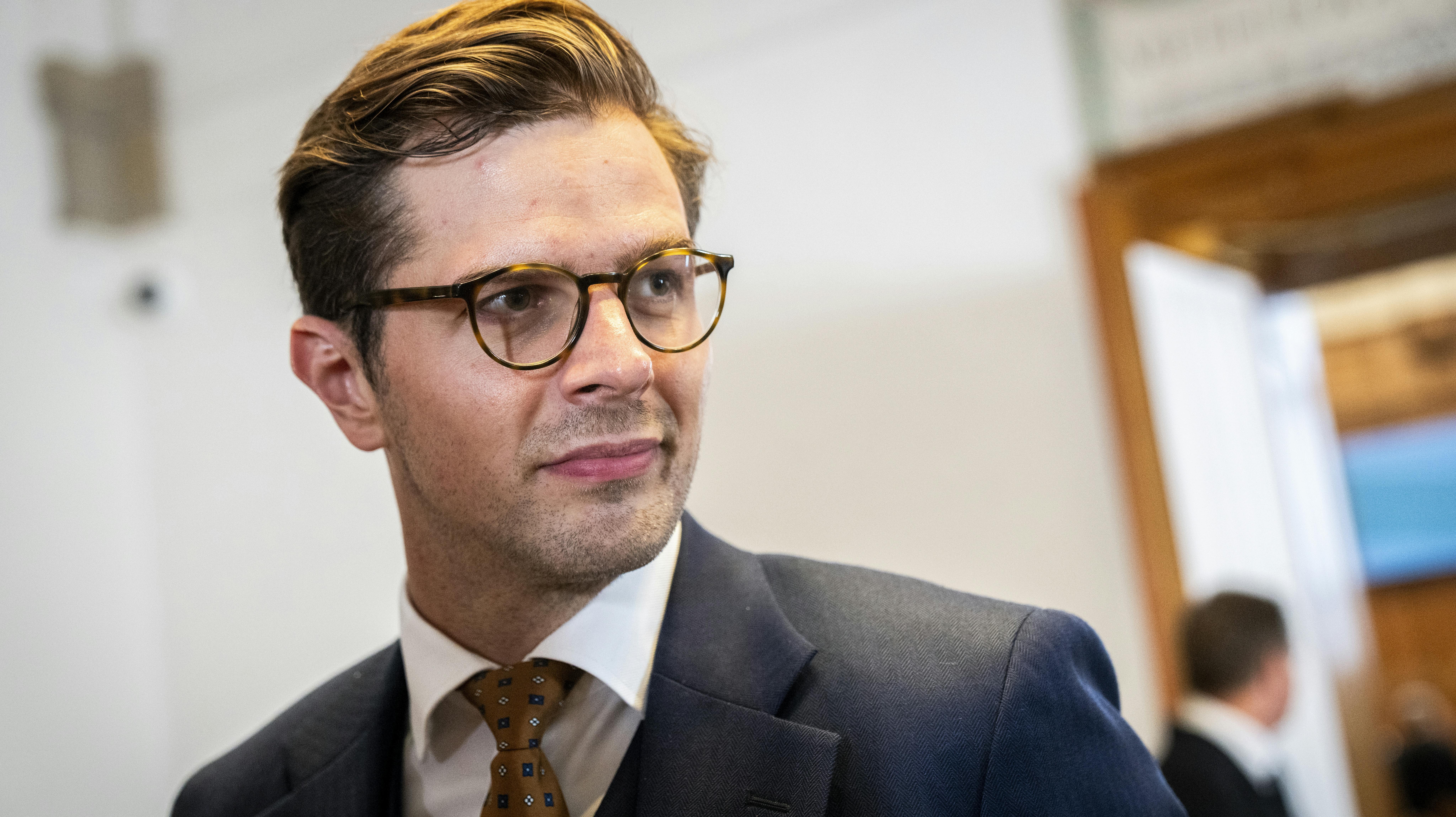 Formand for Liberal Alliance, Alex Vanopslagh, ved Folketingets åbning, der samtidig er begyndelsen på et nyt folketingsår, på Christiansborg tirsdag den 3. oktober 2023. Statsministeren holder åbningstalen.