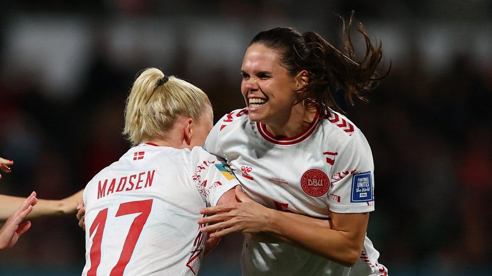 Simone Boye har scoret fem mål i sine indtil videre 90 landskampe. (Arkivfoto).