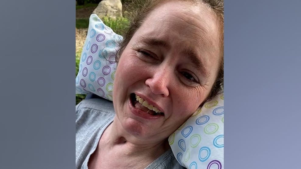 Peggy tog dette billede af sin datter i det øjeblik, hvor Jennifer genvandt bevidstheden. 