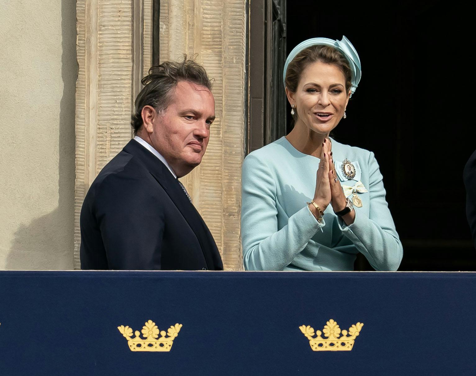 Prinsesse Madeleine, 41, ses her med ægtemanden Chris O'Neill, 49.