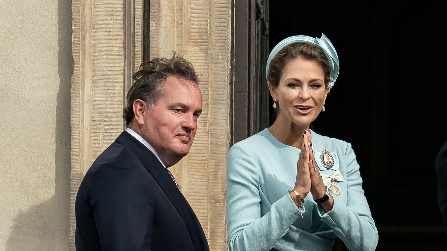 Prinsesse Madeleine, 41, ses her med ægtemanden Chris O'Neill, 49.