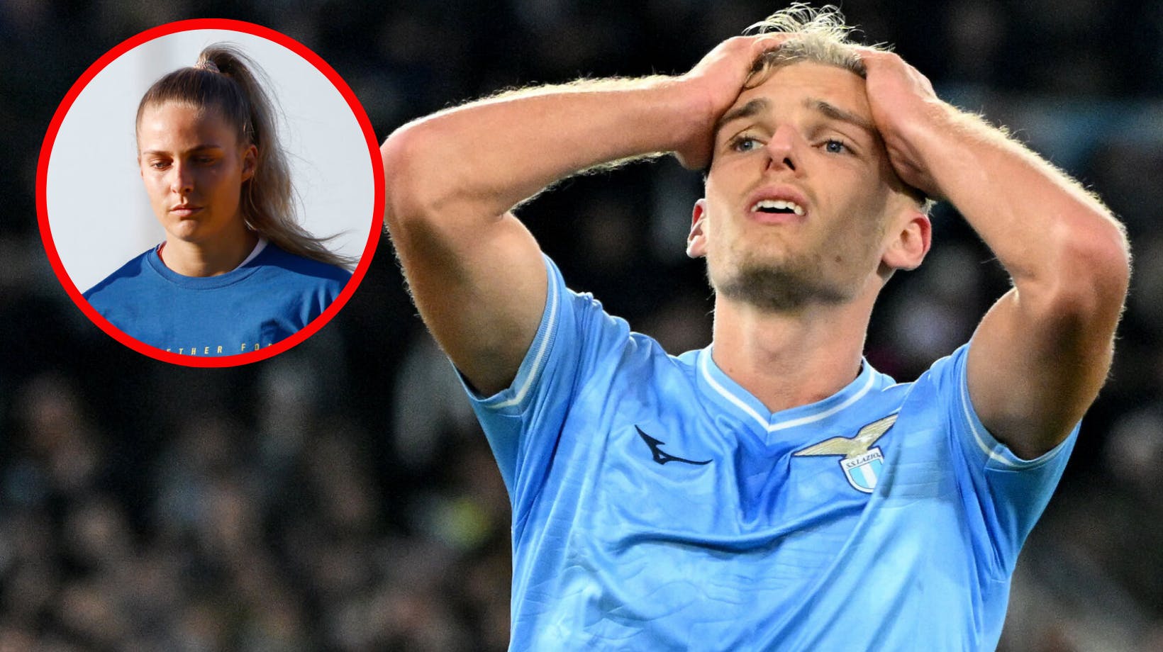 Gustav Isaksen bor lige nu i Rom langt fra kæresten Olivia, der spiller fodbold i Sverige. 