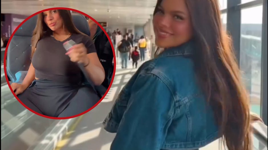 Gracie Bon har et problem med at få plads til gumpen, når hun rejser med fly.