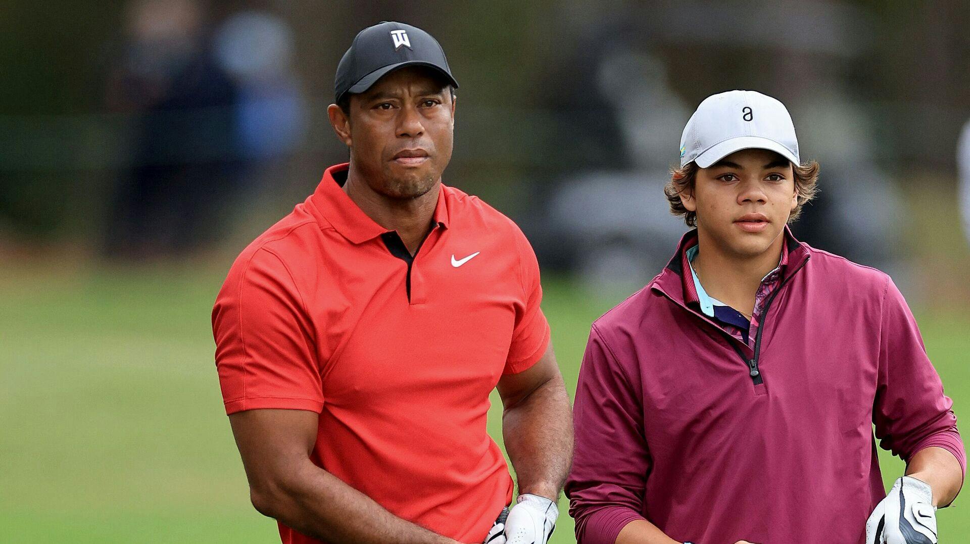 Tiger Woods og Charlie Woods