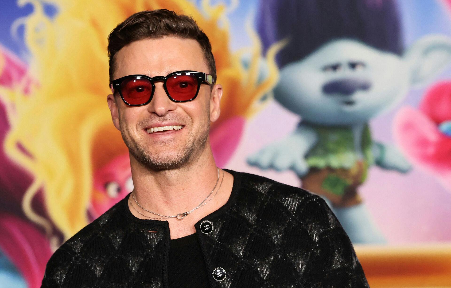Cast member Justin Timberlake attends a photo call for a special screening of "Trolls Band Together" in Los Angeles, California, U.S., November 15, 2023. REUTERS/Mario Anzuoni