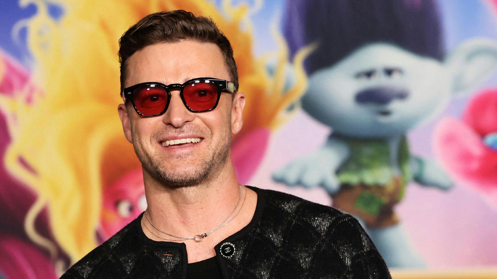 Cast member Justin Timberlake attends a photo call for a special screening of "Trolls Band Together" in Los Angeles, California, U.S., November 15, 2023. REUTERS/Mario Anzuoni